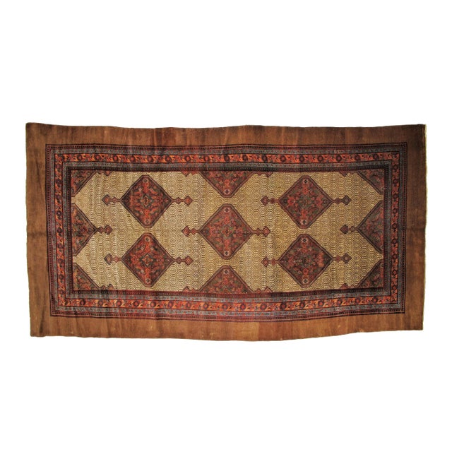 1900s Persian Bakhshaish Rug - 6'7" X 12'6" For Sale