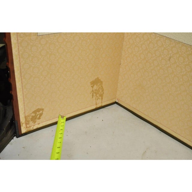 Mid 20th Century Chinoiserie Japanese Cherry Blossom Byobu 8 Panel Folding Screen Room Divider For Sale - Image 9 of 12