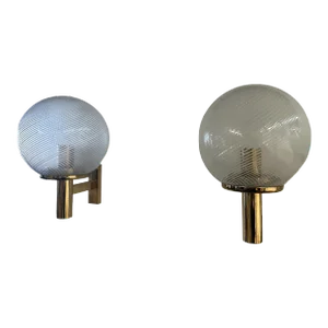 Pair of Mid-Century Italian Wall Sconces 1970s
