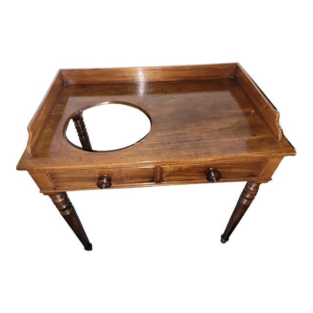 C. 1840 Mahogany Wash Stand For Sale