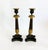 French 19th C French Charles X Gilt & Patinated Bronze Candlesticks - A Pair For Sale - Image 3 of 14