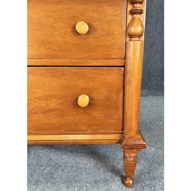 19th Century Solid Walnut Five Drawer Chest For Sale - Image 12 of 15
