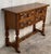 Early 20th Century Century Catalan Spanish Carved Walnut Console Table For Sale - Image 4 of 13