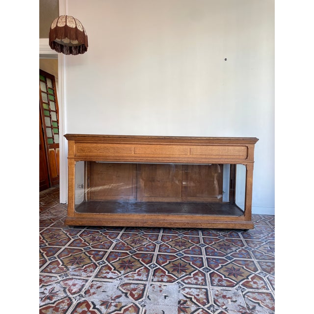 1920s Vintage Display Cabinet in Oak, 1920s For Sale - Image 5 of 12