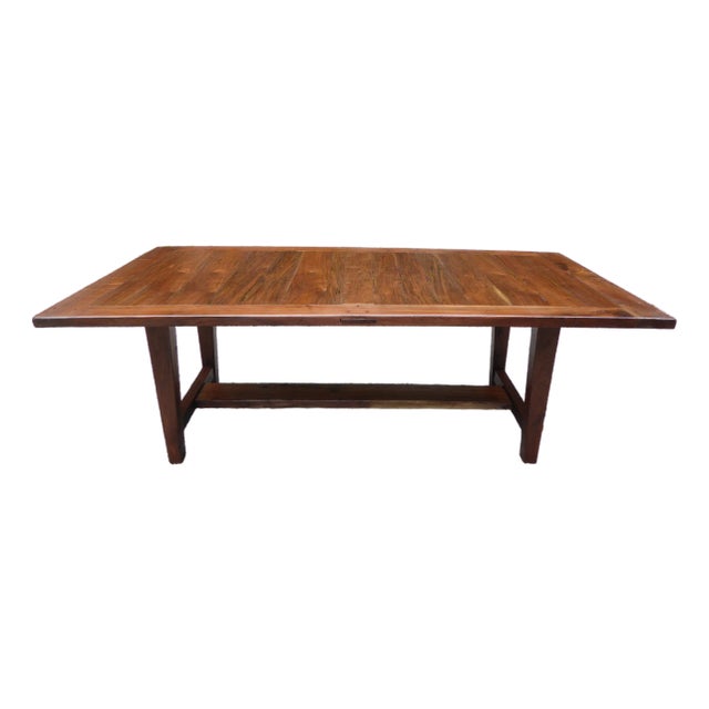1940s Bold Walnut Country Tbl. Seat 8-12 For Sale