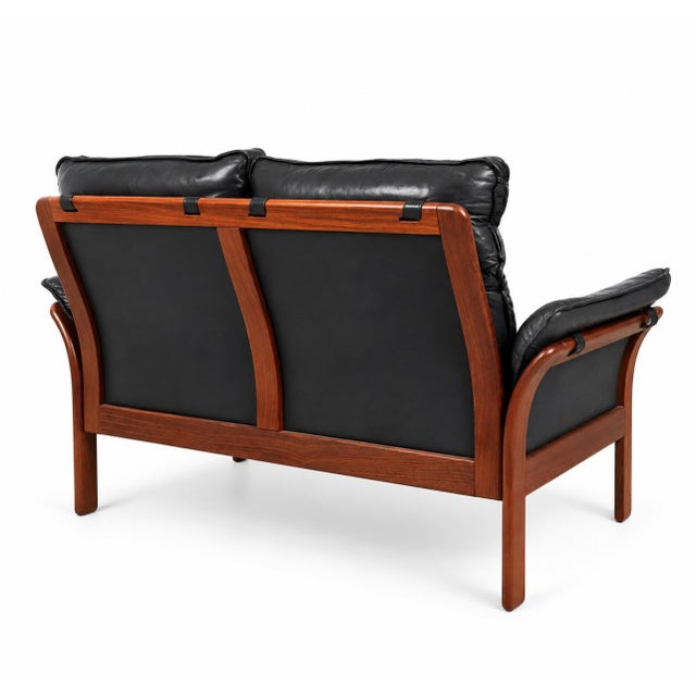 Mid-Century Modern Two-Seater Sofa by Illum Wikkelsø for Dreipunkt International, 1960s For Sale - Image 3 of 8
