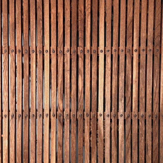 This original Japanese rolling door combines a strong, architectural presence with beautifully aged materials. Dimensions:...