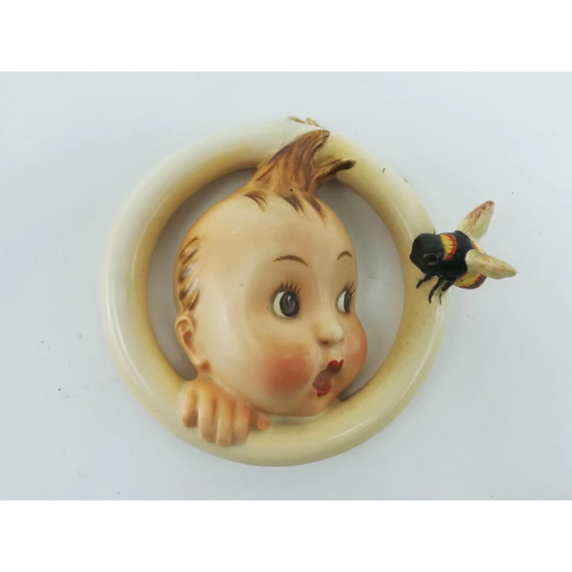 Very well preserved, real old bumblebee figure made of ceramic with stamp. Designed by Maria Innocentia Hummel, modellers...
