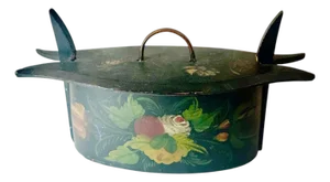 Swedish Hand Painted Bentwood Box