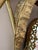 Mid 20th Century Vintage Art Deco Gilted Metal “Sleeping Beauty” Floral Mirror in the Style of Claude Lalanne For Sale - Image 5 of 9