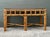 Contemporary Vintage Boho Bamboo and Burlwood Console Table For Sale - Image 3 of 12