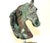 Emerald Natural Emerald Gemstone Horse Bust Sculpture Hand Carved Cherry Blossom For Sale - Image 8 of 13