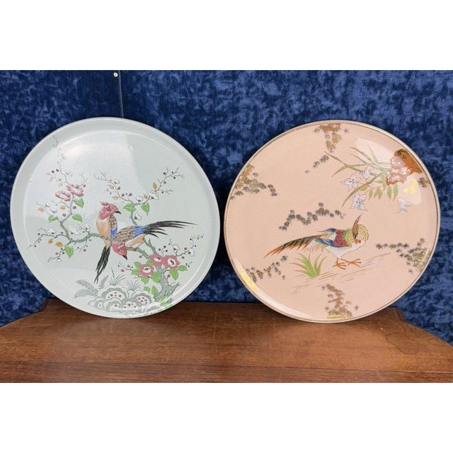 Large Earthenware and Enamel Pie Dishes from Longwy, 1920, Set of 2 For Sale - Image 9 of 11