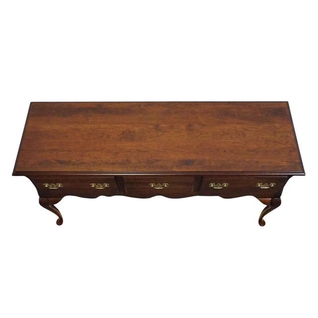 Brown Cresent Furniture Solid Cherry Traditional Style 62" Sideboard Buffet For Sale - Image 8 of 12