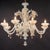 Large 8-Arm Ca’ Rezzonico Style Gold-Infused Opaline Murano Chandelier in the Manner of Giuseppe Briati For Sale - Image 4 of 18