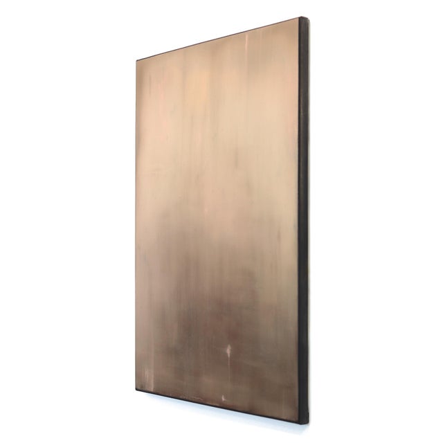 Faded Rose - Muted Color Abstract Oil Painting on Canvas Original Artwork by Mark Acetelli For Sale In Los Angeles - Image 6 of 9