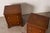 1940s Pair of Georgian Style Burl Bedside Chests For Sale - Image 5 of 13