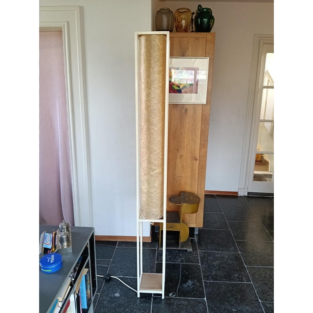 Metal Vintage Glass Fibre Floor Lamp, 1960s For Sale - Image 7 of 12