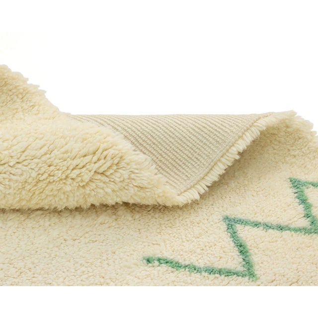 Tribal Berber Hand-Knotted Moroccan Wool Rug | 9'4" X 6'8" | One of a Kind For Sale - Image 3 of 13