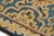 Antique Ningxia Square Rug in Blue With Gold Floral Patterns, From Rug & Kilim For Sale In New York - Image 6 of 7