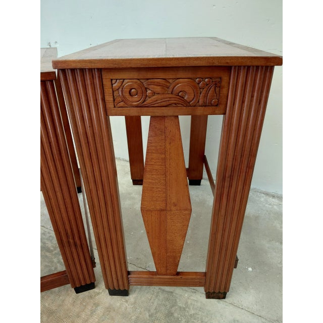 Art Deco Nesting Tables, 1930s, Set of 3 For Sale - Image 4 of 16