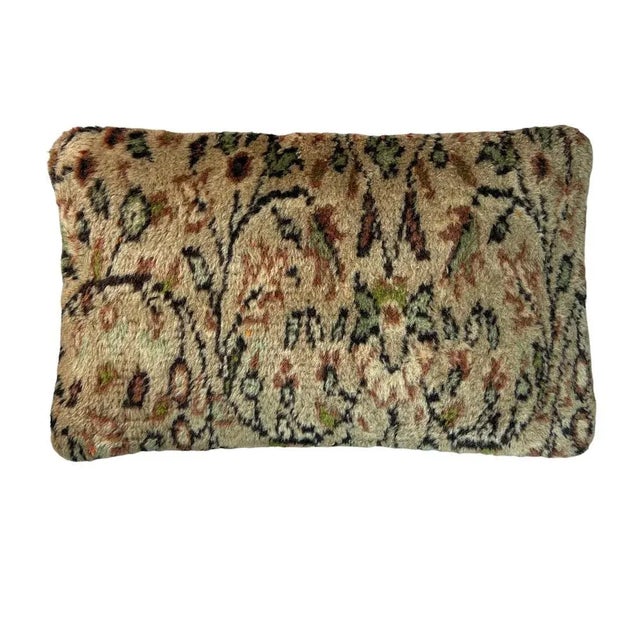 1960s Vintage Handmade Rug Cushion Cover For Sale - Image 5 of 11