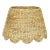 Scalloped Lamp Shade in Water Hyacinth, 18" For Sale