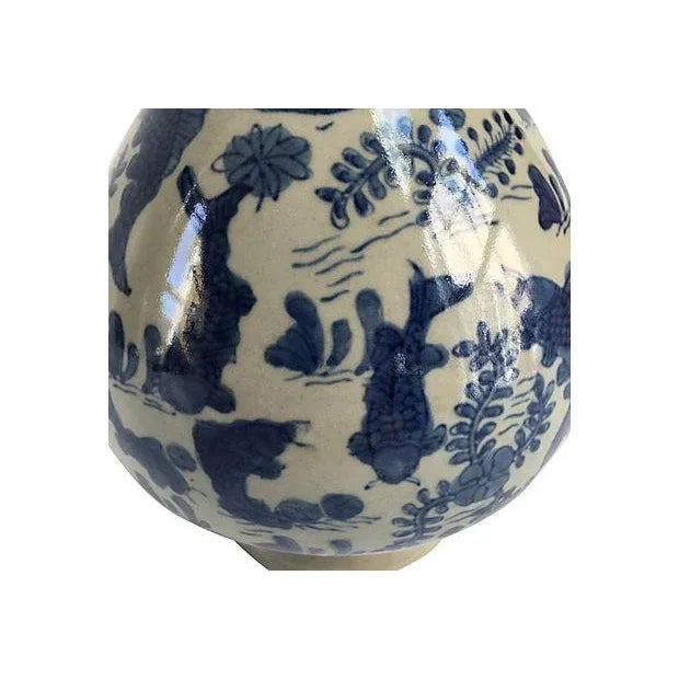 Early 20th-century, large Chinese celadon vase with hand-decorated koi fish. Unmarked. Era: Vintage, 1910-1950 Condition:...