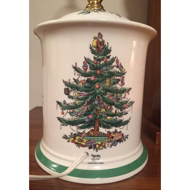 Vintage Spode Christmas Tree Table Lamp Chairish
