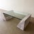 Vintage 1980s Postmodern Marble Stone and Glass Coffee Table For Sale - Image 9 of 11