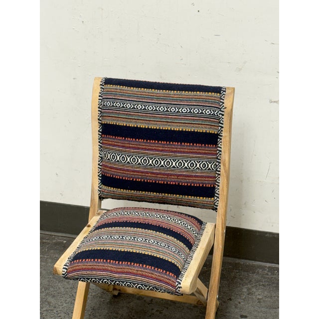 Anthropologie Sonoran Terai Folding Chair For Sale - Image 9 of 12