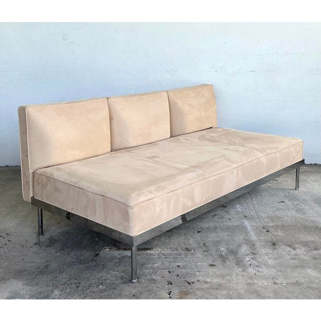 Vintage Contemporary Polished Chrome Sofa For Sale - Image 11 of 12