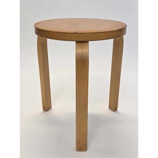 Vintage Stool by Alvar Aalto for Artek, Finland, 1950s For Sale - Image 11 of 11
