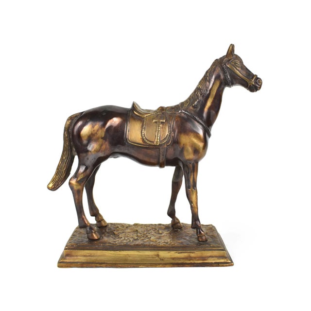 Mid 20th Century Bronze Horse on Base Model Figurine For Sale - Image 10 of 10