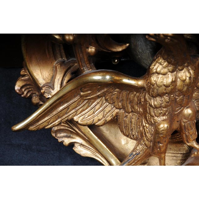 Rococo Wall Console with Eagle Motif, 1860s For Sale - Image 4 of 14