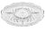 Vintage glass five section appetizer tray with scallop rim and sparkling hobnail pattern. Simply a beautiful vintage...