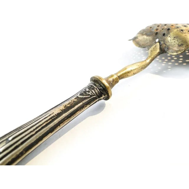 French Art Nouveau Silver Absynthe Spoon, 1900s For Sale - Image 3 of 10
