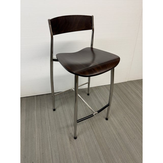 Sergio Mian for Altek Italia Design Baba Counter Bar Stools, Pair For Sale - Image 4 of 12