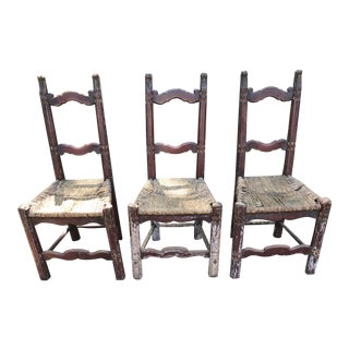 Early 19th Century Portuguese Side Chairs - Set of 3 For Sale