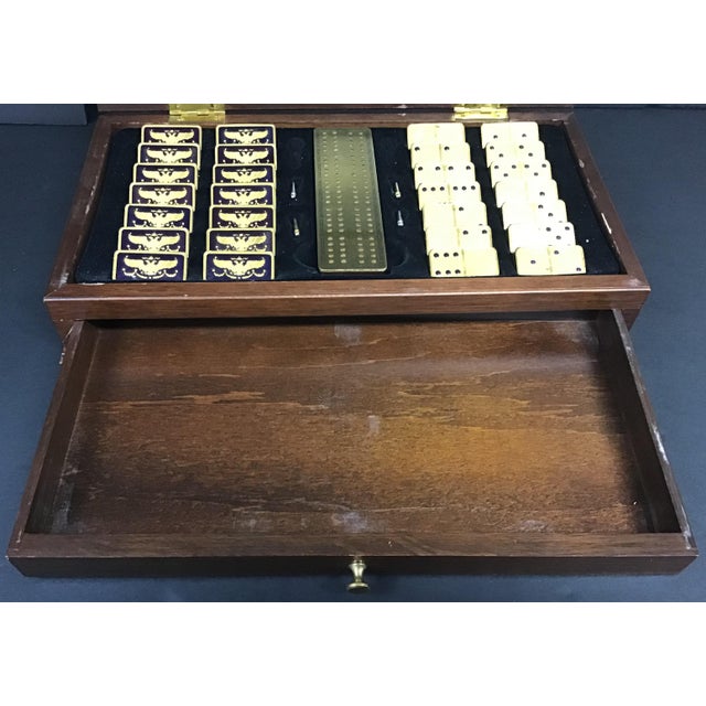 The Franklin Mint House of Faberge Imperial 22 K Gold Plated Dominoes