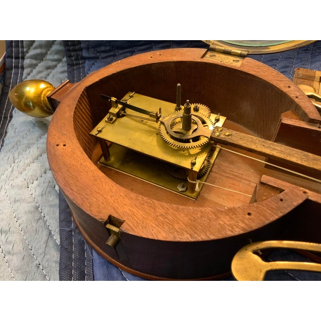 Wood Antique Banjo Clock For Sale - Image 7 of 16