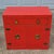 Mid Century Modern Asian Orange Red Laminate Cabinets Nightstands Side End Tables - A Pair For Sale - Image 4 of 12