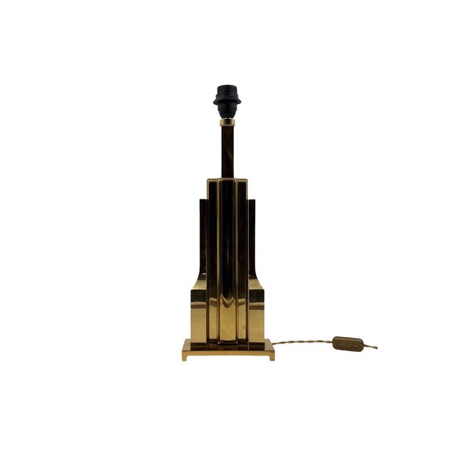 Hollywood Regency Brass Table Lamp Base, Italy, 1970s For Sale - Image 16 of 18