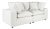 White Cali Pearl Performance Fabric Modular Loveseat For Sale - Image 8 of 8