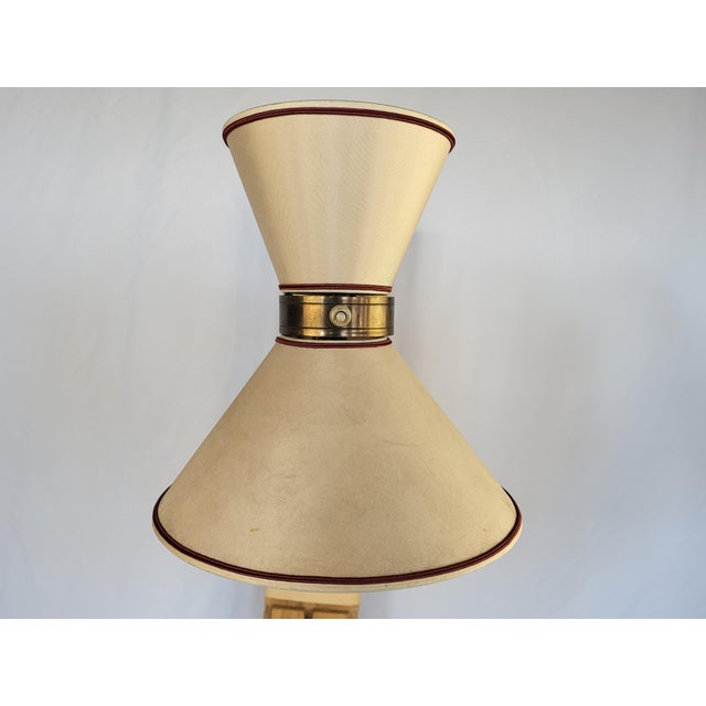 Mid-Century Modern Vintage 1950s Large Brass Wall Sconce by Diabolo For Sale - Image 3 of 7