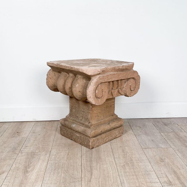 1970s Carved Stone Capital For Sale - Image 4 of 6