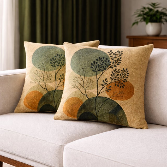 Exquisite Luxury Mid-Century Modern Sofa Cushions / Pillows For Sale - Image 4 of 5