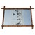 Large Antique French Faux Bamboo Wall Mirror with Foxed Glass For Sale - Image 10 of 10