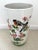 Tall Italian Hand Painted Floral and Bird Porcelain Umbrella Stand For Sale - Image 4 of 10