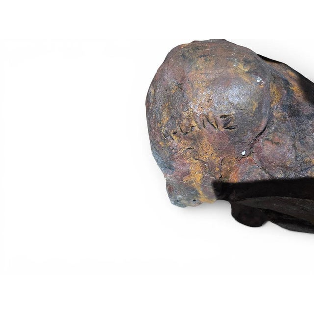 Greek Horse Sculpture on Granite Base by Alfredo Lanz, Italy, 1950s For Sale - Image 11 of 12